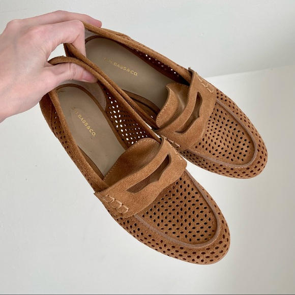 G.H. Bass & Co. Shoes - G.H. Bass Brown Suede Spring Loafers Size 6